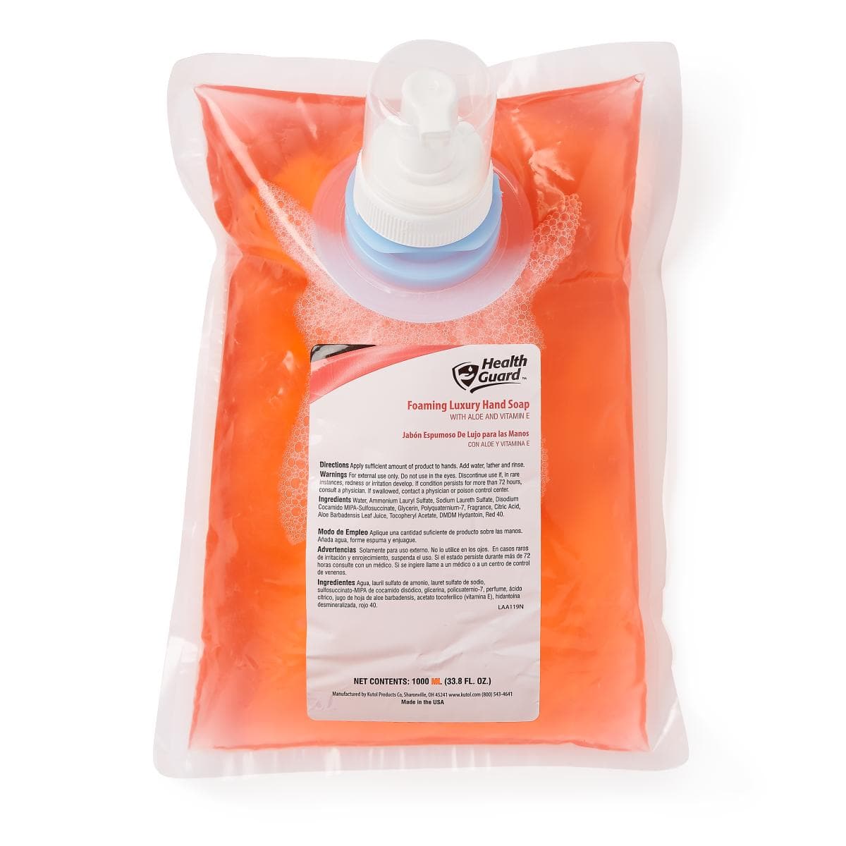 Medline HealthGuard Luxury Foaming Soap with Tropical scent - 1, 000 mL - Senior.com Hand Soaps